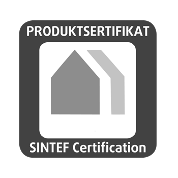 Testet og certificeret af SINTEF
