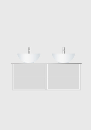 Underskab Edge 1200 2X600 Hvid