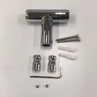 Round/Flex/Design Black Wall Bracket For Shower Set