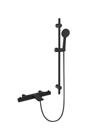 Bruserset Gaia Eco Med Badekarsarmatur Tide Sort Mat Cc160