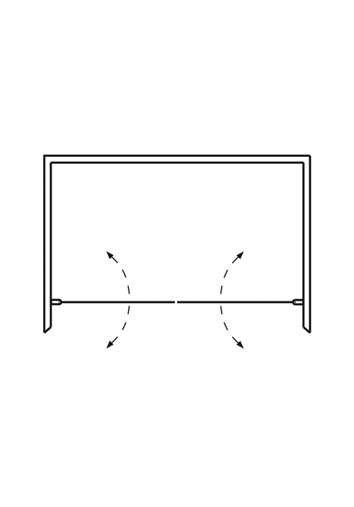 BRUSENICHE DOBBELT IGLOO PRO 80X100 MATTERET