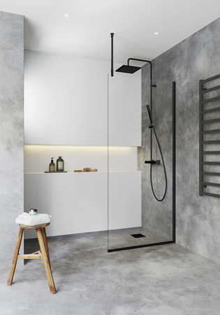 Brusevӕg Igloo Pro I-Wall 70 Klart Glas Sort