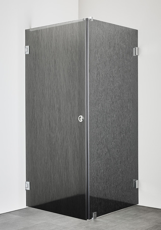 Brusehjørne Infinity Lace Combi Dør/Væg 80X80 Krom