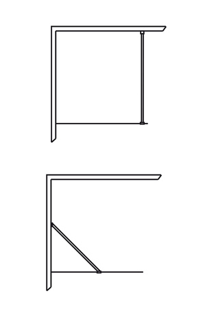 Brusevӕg Igloo Pro I-Wall 80 Klart Glas Sort