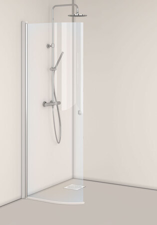 Igloo Pro Brusedør Buet Klart Glas 100