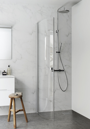 Igloo Pro Brusedør Buet Klart Glas 100