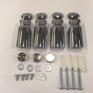 Ellips Håndklædetørrer Monteringssæt Krom