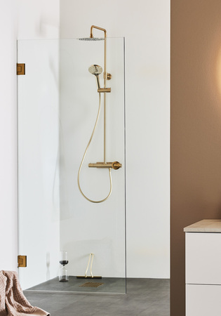 Brusedør Infinity 100 Messing