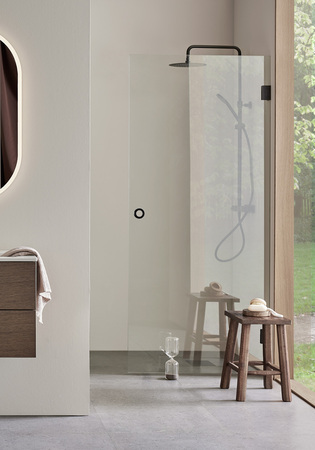 Brusedør Infinity 100 Sort