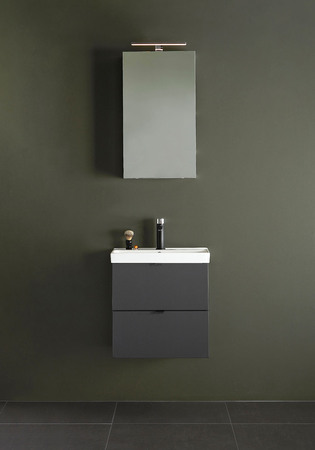 Underskab Neat Skuffer Antracit 550 Med Håndvask