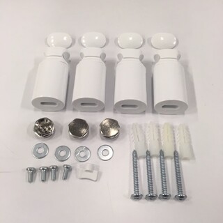 Ellips Håndklædetørrer Monteringssæt Hvid