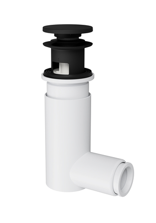 Afløbssæt Med Bundventil Easy Clean Sort