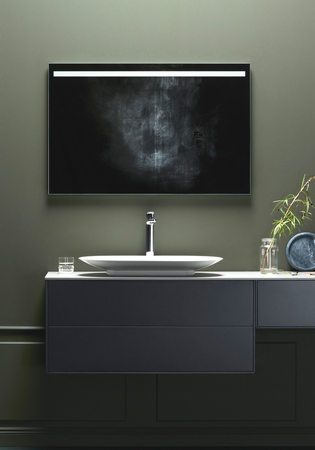 Edge Oval Håndvask Glaseret Stål