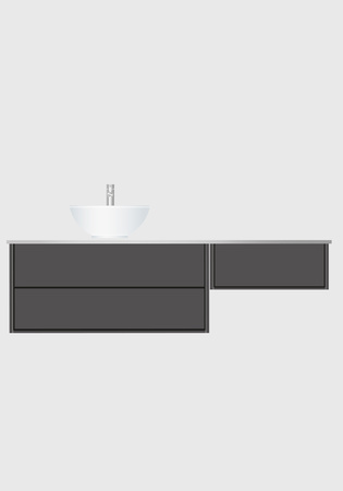 Underskab Edge 1600 1000 Og 600 Modul Antracit