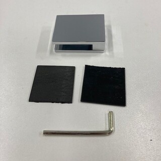 Gulvbeslag Infinity Brusevægge Krom (En Stk)