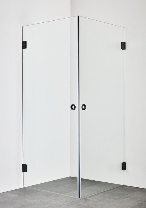 BRUSEHJØRNE INFINITY 80X80 SORT