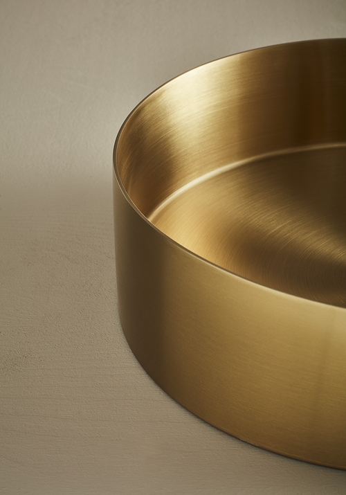 VASK CIRCLE STEEL BØRSTET MESSING