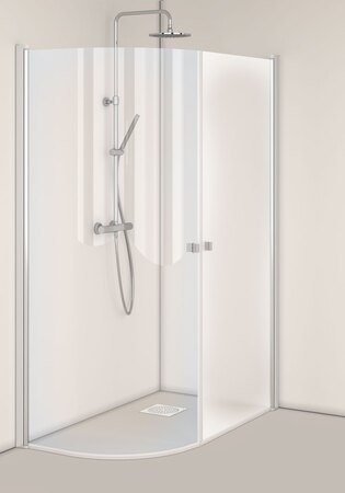 Igloo Pro Brusehjørne J + Lige Matteret 80X100