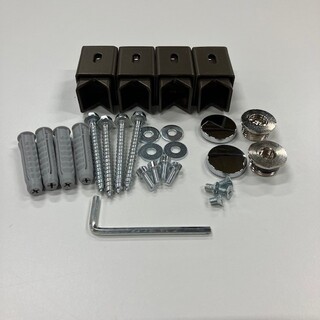 Monteringssæt Edge Håndklædetørrere Kaffe