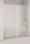 BRUSEVӔG IGLOO PRO NICHE 1555-1585MM DØR 70 +  VÆG 90 KLART GLAS ALUMINIUM