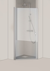 BRUSEDØR IGLOO PRO 85 NICHE 830-870MM KLART GLAS ALUMINIUM